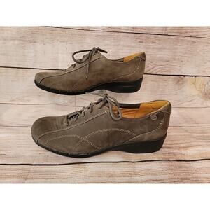 Clarks Mens Unstructured Lace Up Suede Leather Shoes Size 9.5